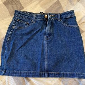 Denim mini skirt